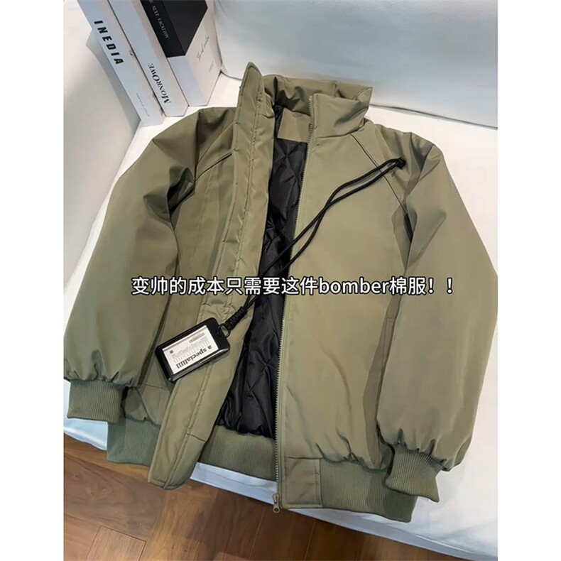 网图！cleanfit短款棉服男冬季加厚立领美式棉衣25XM88269特P65,男装棉衣,电商A042