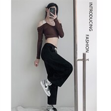 中性2023秋冬卫裤高弹健康布聚酯纤维 WK01-1特批23图片