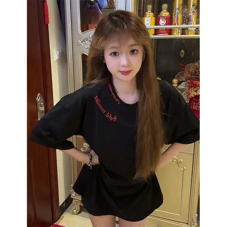 重工刺绣~美式潮牌纯棉短袖t恤夏季情侣装设计感小众男女装上衣,男装T恤,星座601-1