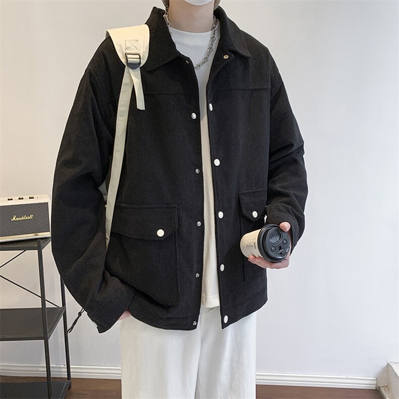 灯芯绒外套男款春秋季新款美式潮衣服工装夹克休闲上衣jk555-P70,男装夹克,星座505-3