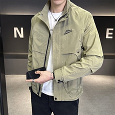 春季直播新款男士休闲立领简约百搭潮流夹克外套上衣8816P70，男装夹克，电商B226-2（原B217-2）