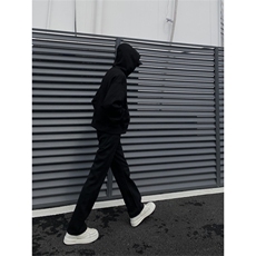 2024/纯黑色微喇叭直筒修身高街牛仔裤潮1005-3-SG765-特P35控58，男装牛仔裤，星座1005-3