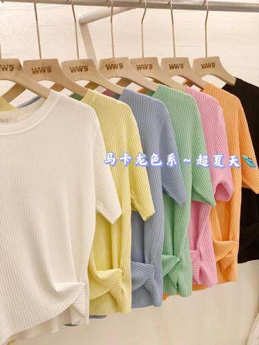 一粒扣针织上衣,女装,WW9