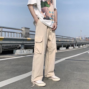 218-1-P36-KK436夏季宽松休闲棉麻裤图片