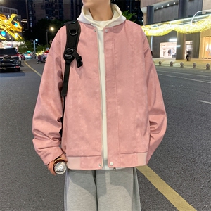 港风夜景痞帅男装外套美式短款夹克PU皮机车服DSA157B-J206-特P83图片