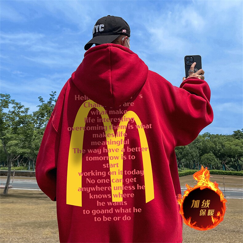 500克重磅秋冬美式加绒加厚卫衣外套DL1550常规特P35绒特P40,男装卫衣,电商A486