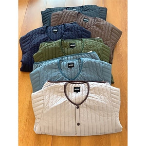 网图 高品 冬季轻薄保暖复古条纹绗缝棉衣棉服情侣男女 A1092-P78图片