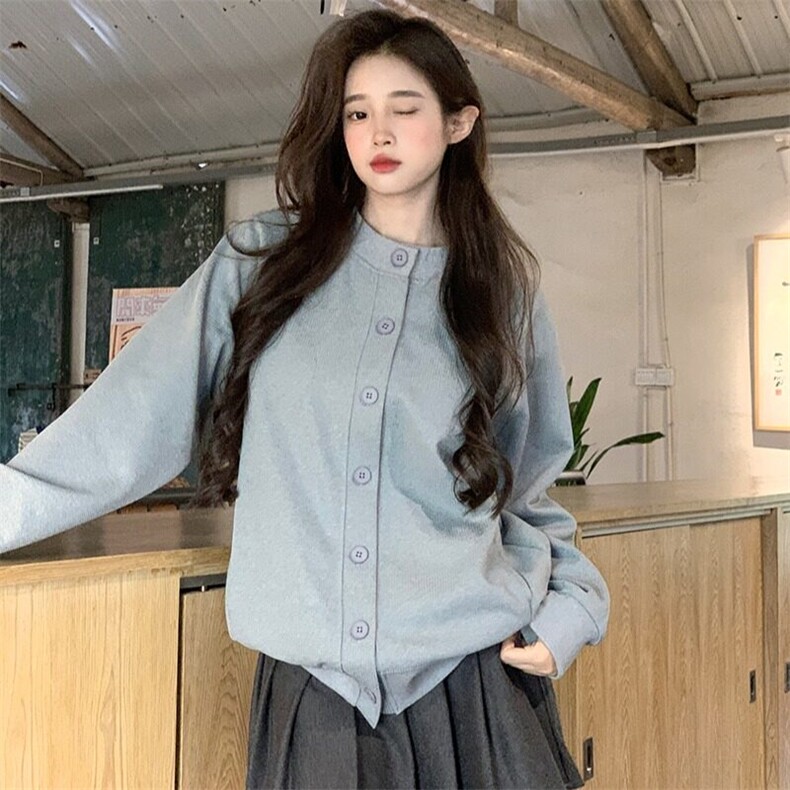 EE054-P65华夫格复合春秋薄款2024潮开衫外套设计感圆领韩版上衣,女装短外套,星座911-3