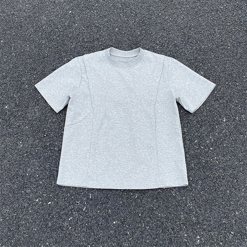 高品质钉扣夏季新款男装空气层时尚短袖T恤半袖XZ212-QXT680-P35,男装T恤,星座212-1