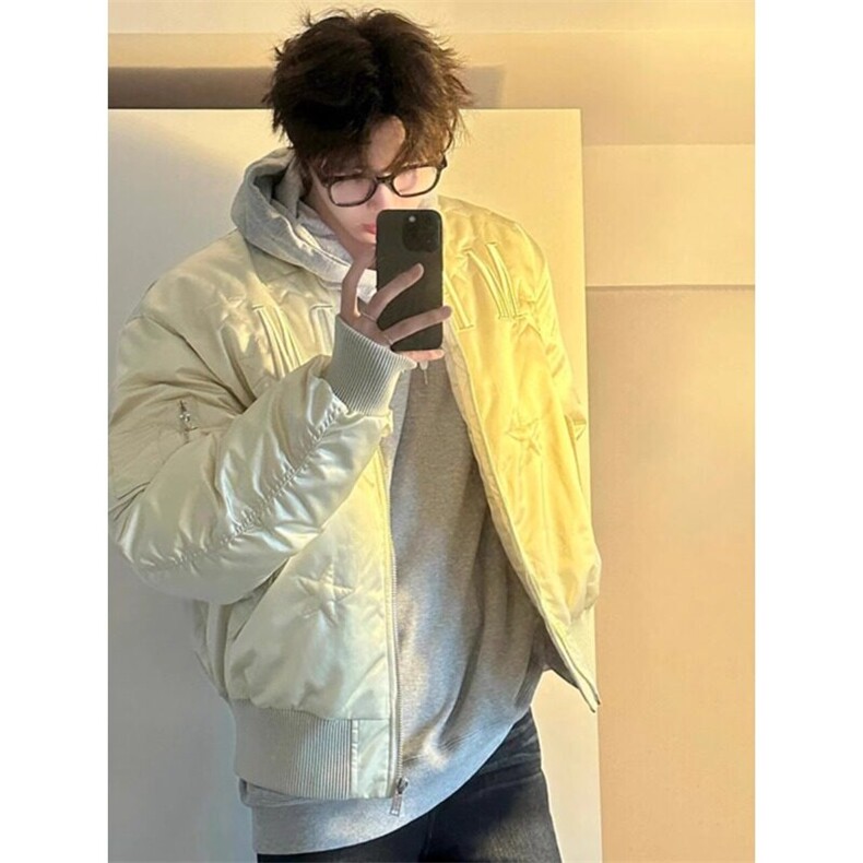 【有货】刺绣飞行员工装夹克棉衣棉服棒球服外套MY8160特P88,男装棉衣,星座908-1
