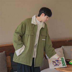 B225-W1012-P126-X158---羊羔毛外套-水洗棉95% 其他5%图片