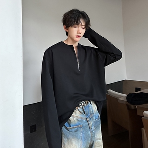 重磅设计感小众男秋季拉链宽松卫衣男A210A-WY06-P38图片