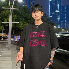 量大优供视频重磅麂皮绒短袖T恤男JPDX218-特P19，男装T恤，电商B367