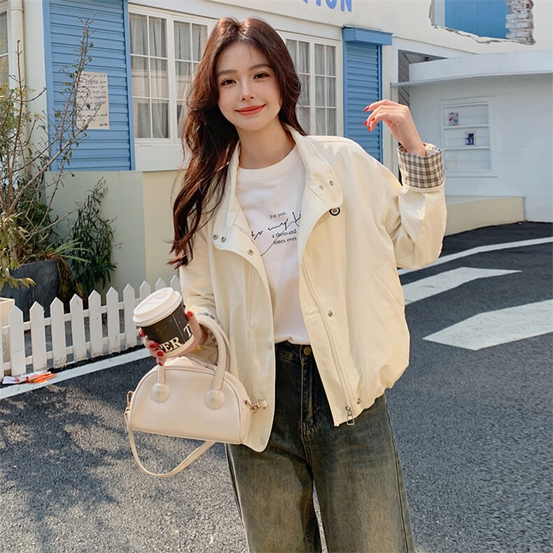 （现货）短款外套女2025早春新款多巴胺穿搭少女上衣,女装短外套,韩蔻秀