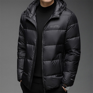 F81515鸭绒90绒高货秋冬新款连帽休闲中青年男士羽绒服外套图片