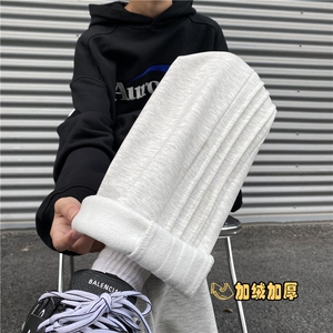 2023秋冬加绒条纹卫裤 常规K23504-p50控68 加绒K23504JR-p60控78图片