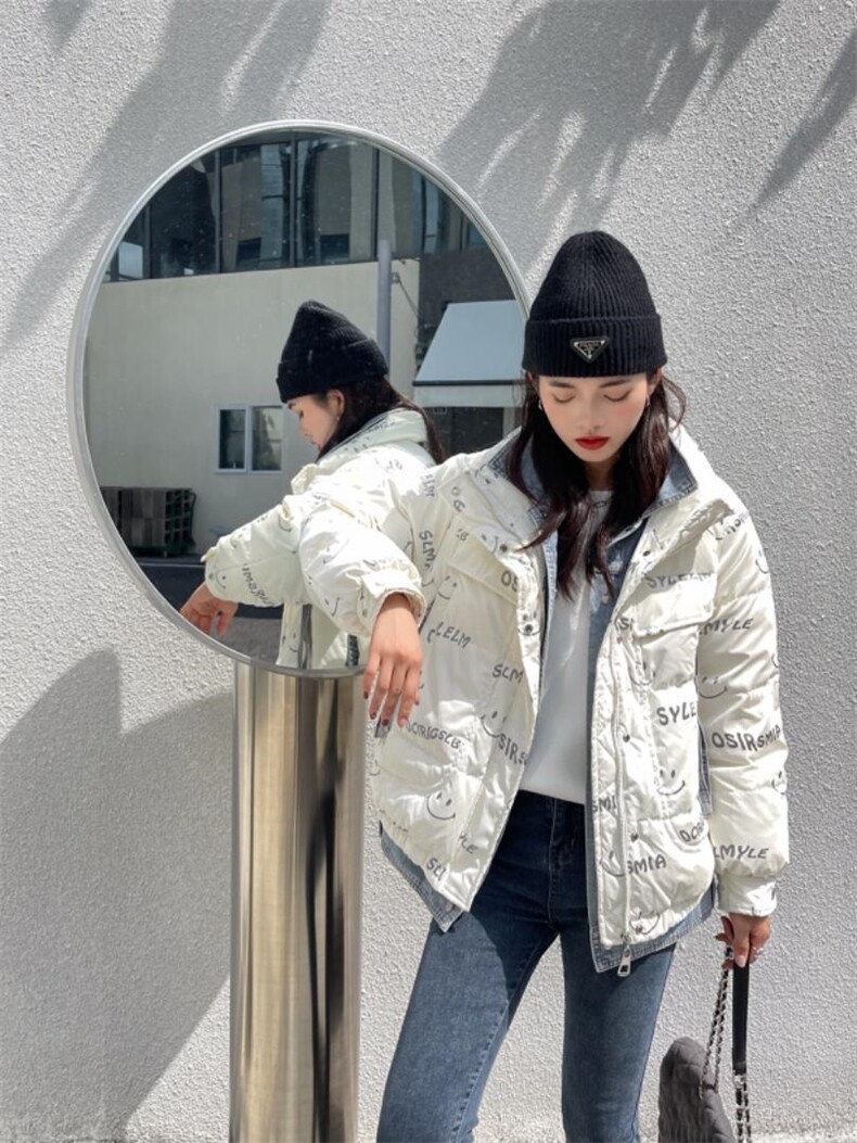 90绒笑脸拼接牛仔，其它，昕叶良品