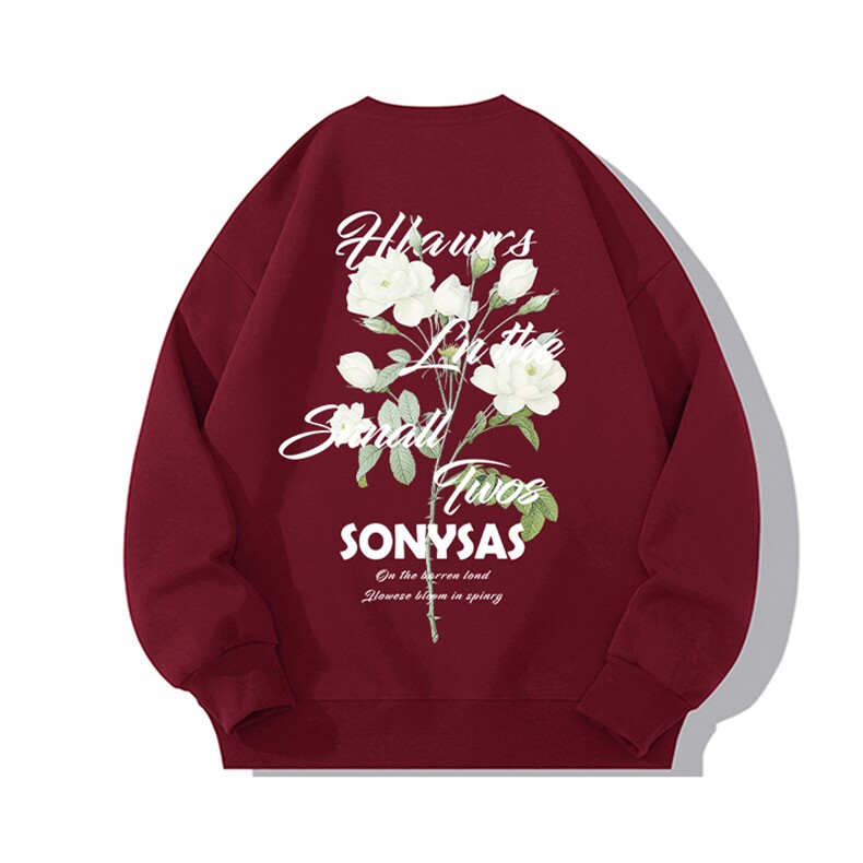 抖音得物现货高品质美式宽松圆领印花卫衣新款重磅卫衣ADY111，男装卫衣，电商A443