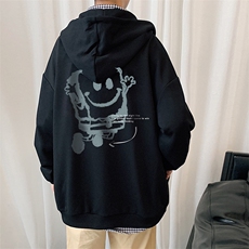 KS21245-P38海绵宝宝连帽开衫卫衣男运动外套大码班服，男装卫衣，电商A040