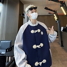 美式复古牛角扣棒球服外套女2024春宽松设计感小众夹克潮J203，男装夹克，星座1116A-1（原606A）