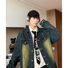 美式复古牛仔夹克男春季新款潮男穿搭全身水洗JK2331-P68，男装夹克，星座1109-3