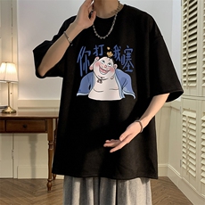 麂皮绒短袖t恤男大码半袖男JD82437-P25，男装T恤，电商A040