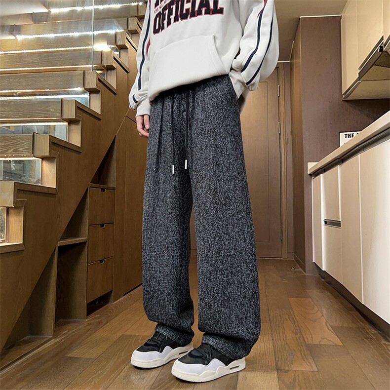 2025秋季新款内景老钱风仿麻弯刀卫裤M-5XLHK25625-特P35，男装休闲裤，电商A022