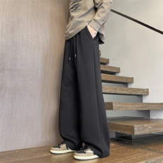YK86090-P2555%棉45%聚酯纤维高质量重磅卫裤，男装休闲裤，电商A086-1