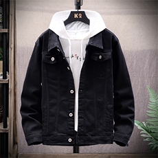 春季男士外套新款韩版潮流牛仔夹克男帅气百搭上衣服男装8208-P65，男装夹克，电商A318