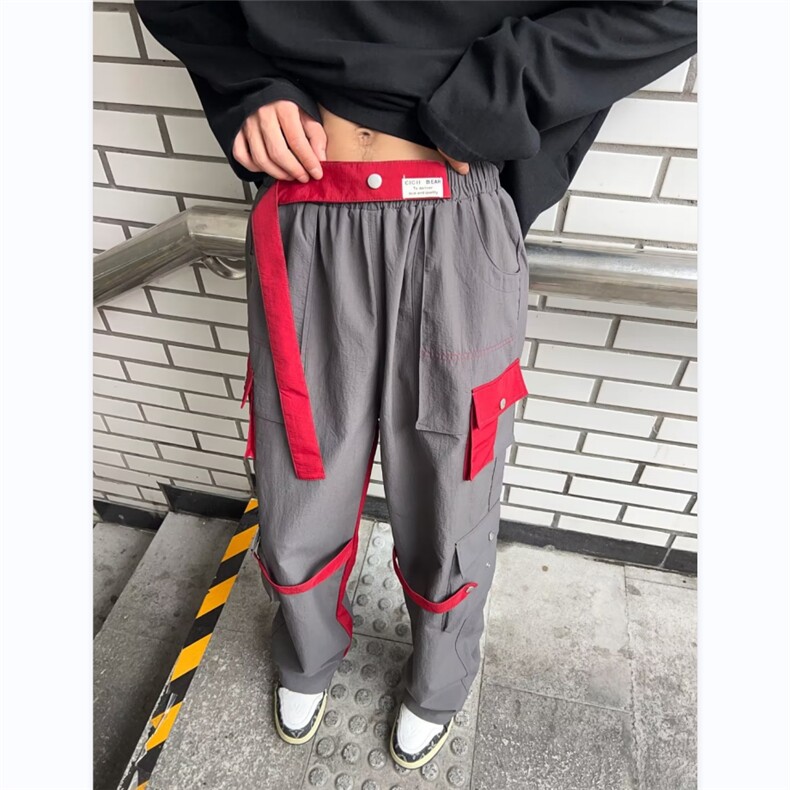 工装休闲裤男韩版潮流多口袋个性高街2024秋冬季ins长裤K4631-P47,男装休闲裤,星座412-3