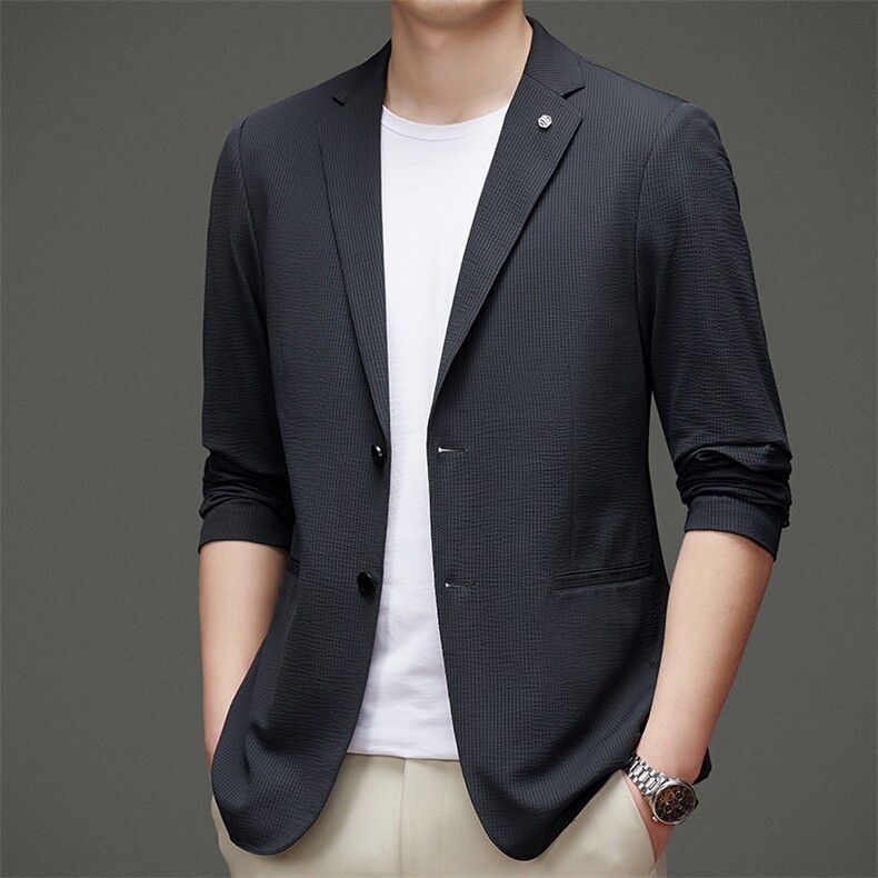 DJ2219钱塘2020-3秋冬季商务休闲商务简约中年男士西服外套P152,男装西服,钱塘207-3