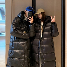 棉服女中长款过膝棉衣冬季韩版新款黑金加厚棉袄情侣外套C400-110，男装棉衣，星座911-2(原星座613-2）