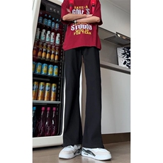 1506-1/K80171纽扣/P34黑色微喇弯刀牛仔裤男女提档高腰裤美式，男装牛仔裤，星座1506-1