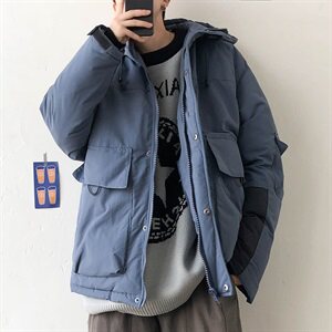 【】A003-HY8003-P135秋冬新款多口袋时尚连帽棉衣 几物2图片