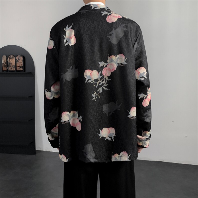 2026春装新款风夹克外套新中式蟠桃唐装复古汉服2511-P128,男装夹克,电商A057