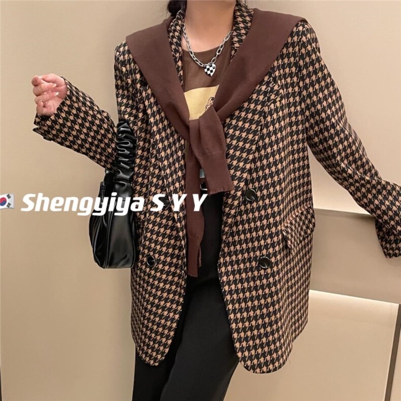 披肩格子西服，其它，6·9衣社