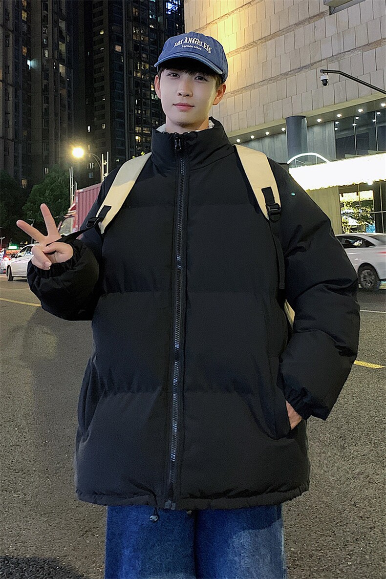 港风2026新品冬季宽松情侣装男装棉衣棉服冬装加厚外套D003-P88,男装棉衣,星座717