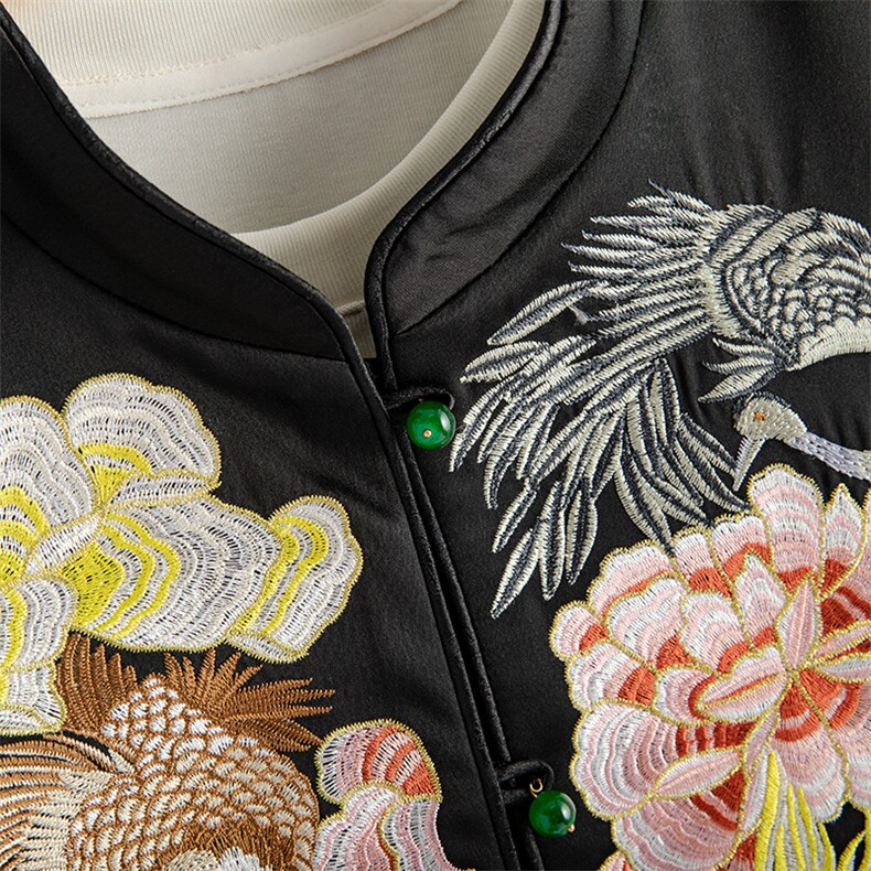 水衣源2580T新中式重工刺绣马甲配针织打底衫两件套（可单卖）,女装马甲,水衣源