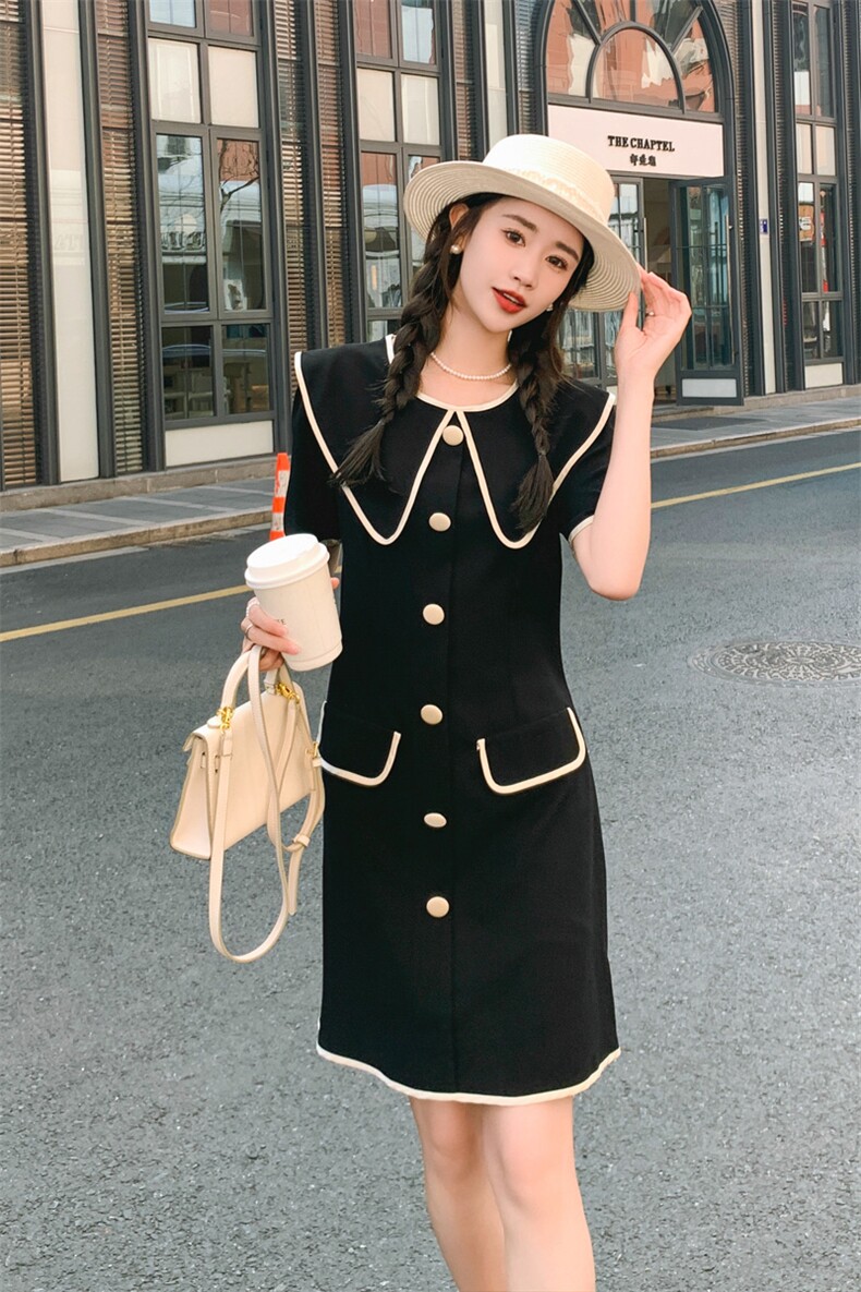 26夏季新款气质减龄法式赫本风显瘦小香连衣裙女182-8372P125K188,女装连衣裙,帛香坊