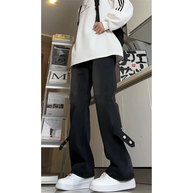 美式ins高街vibe重工艺水洗牛仔裤货号K2316P55图片