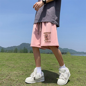 已注册抖音直播得物品质运动男中裤五分休闲短裤K385P35控48图片