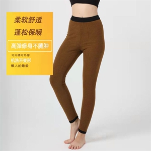 女士高腰显瘦保暖打底裤 加厚驼绒三层柔软贴肤 秋冬必备图片
