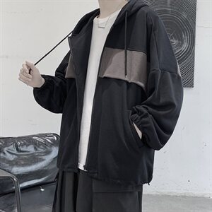 春新男连帽韩版卫衣潮流嘻哈宽松ins超火外套港风开衫W2014P68