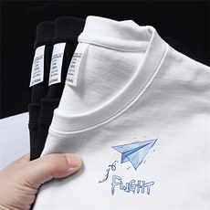 自行拼款220克重磅美式宽松短袖t恤T1101-P25抖音280克高品质P35，男装T恤，电商A486