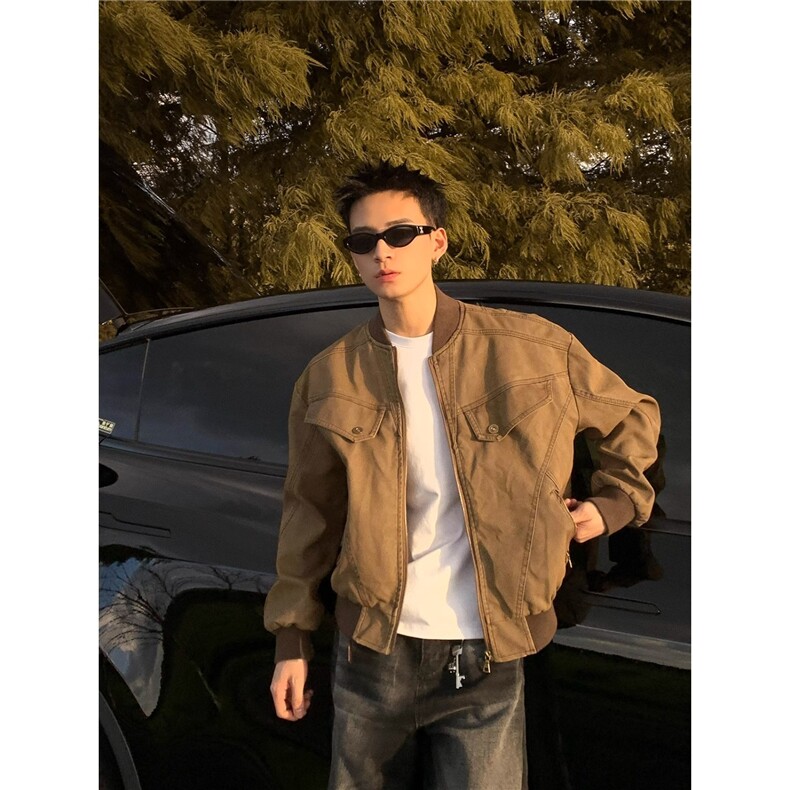 美式复古高质量秋冬季男女纯色潮牌灯芯绒夹克外套HH7716P68，男装夹克，星座1013-5