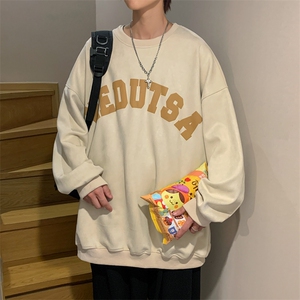 麂皮绒卫衣男士秋季新款美式高街复古休闲外套WY08127-P45图片