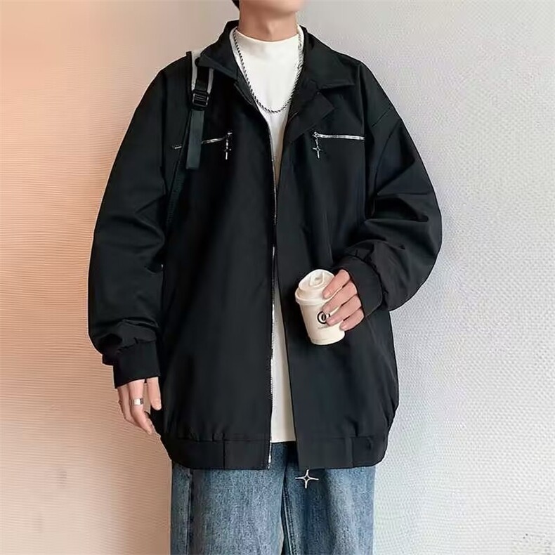 WT199-P60翻领工装外套,男装工装外套,电商B323A