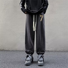 美式潮牌裤子男秋季宽松大码男裤运动卫裤DX17P32，男装休闲裤，星座1116-2