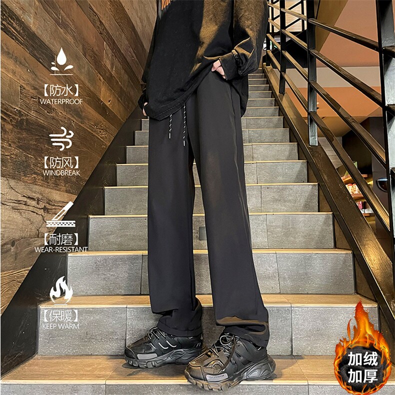 2024现货加绒加厚光板冲锋裤M-5XL-KZ8565JR-特P30,男装休闲裤,星座417-1（原电商B245）