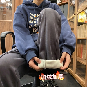 加绒加厚冬季高街休闲直筒裤715-6-BX22P55(控78）图片